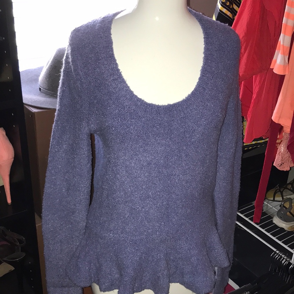 Purple wool sweater